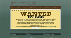 Desktop Screenshot of harveyoaksbaptist.org